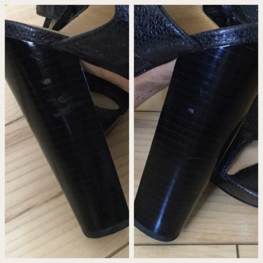 COACH | Maureen Caged Peep Toe Lace Up Platform Heels